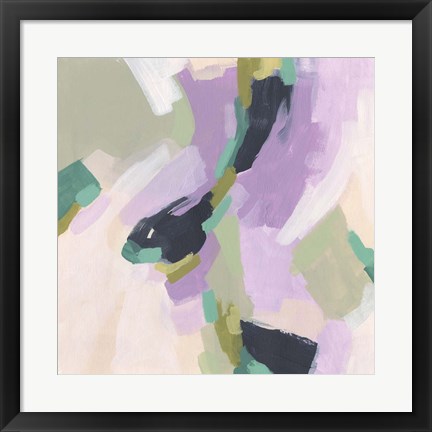 Framed Lavender Swirl III Print