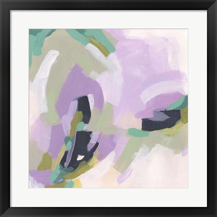 Framed Lavender Swirl IV Print