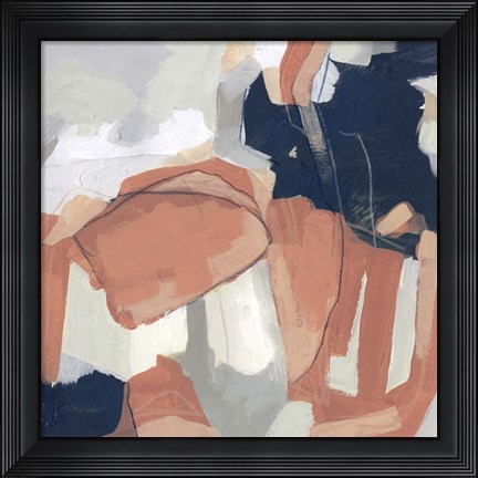 Framed Sienna Cement I Print