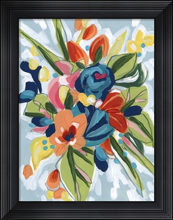 Framed Petal Pop I Print