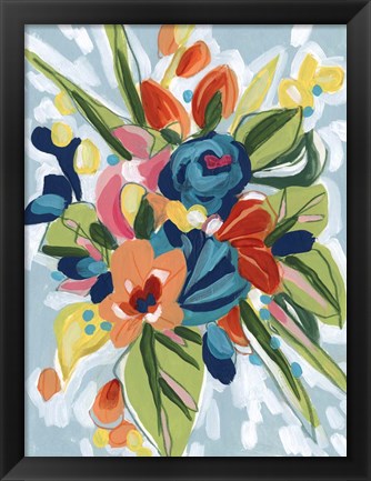 Framed Petal Pop I Print