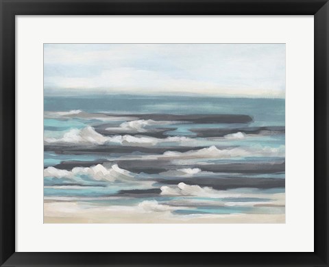 Framed Gentle Surf I Print