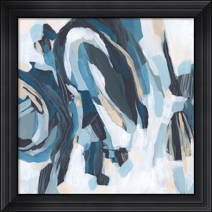 Framed Blue Tundra I Print