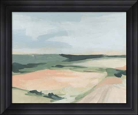 Framed Pastel Plains I Print