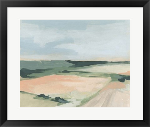 Framed Pastel Plains I Print