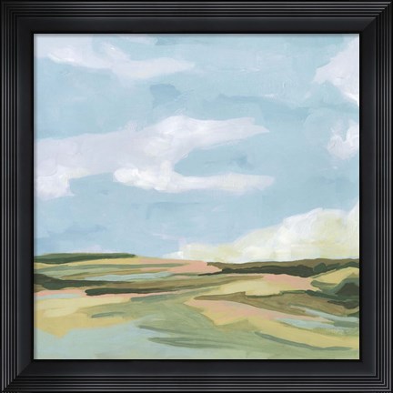 Framed Meadow Gold I Print