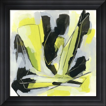 Framed Citron Jungle I Print