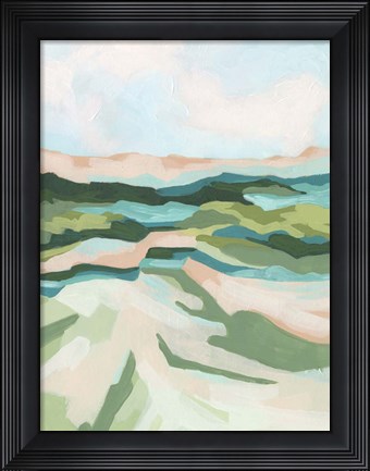 Framed Tidal Valley I Print