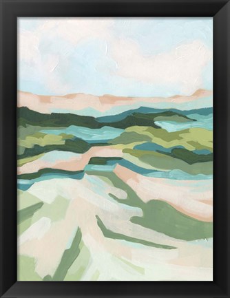 Framed Tidal Valley I Print