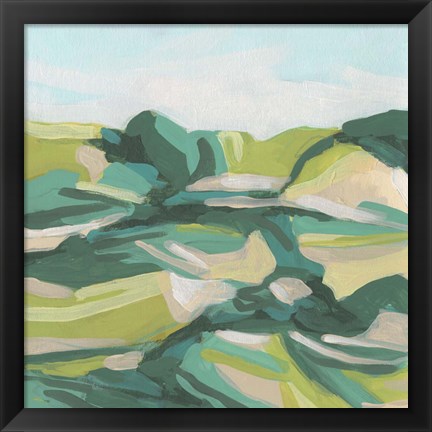Framed Layered Topography I Print