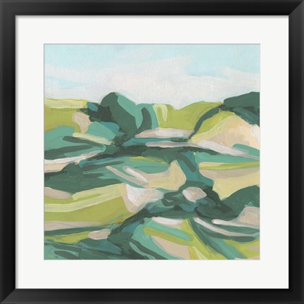 Framed Layered Topography I Print