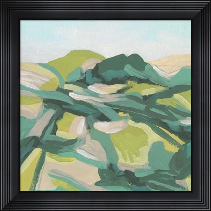Framed Layered Topography II Print
