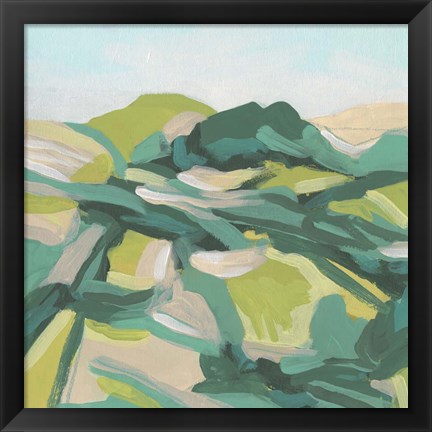 Framed Layered Topography II Print