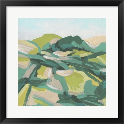 Framed Layered Topography II Print