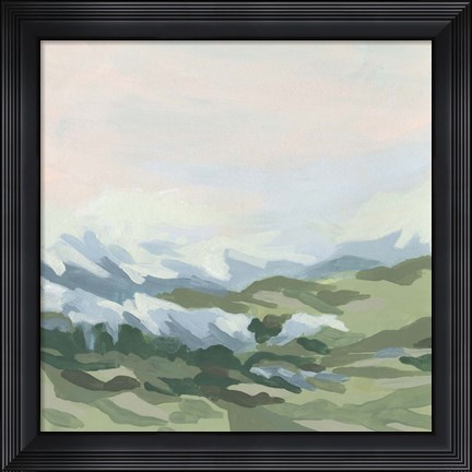 Framed Snowcapped Vista I Print