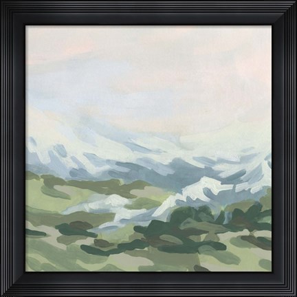 Framed Snowcapped Vista II Print
