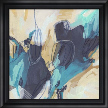 Framed Blue Hive I Print