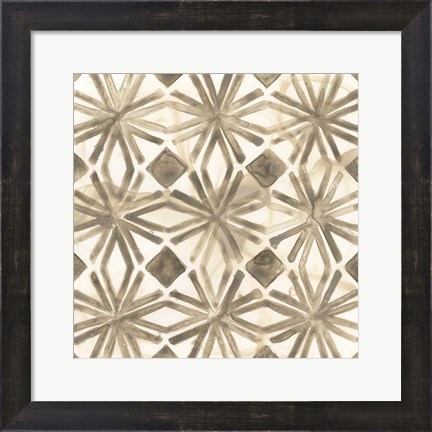 Framed Umber Tile I Print