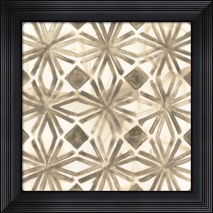 Framed Umber Tile I Print