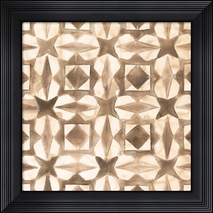 Framed Umber Tile II Print