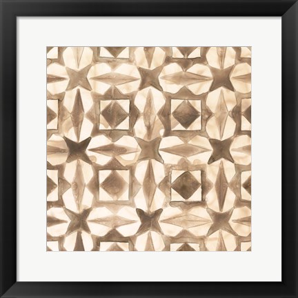 Framed Umber Tile II Print