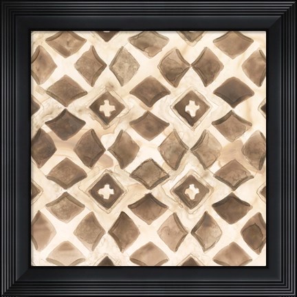 Framed Umber Tile III Print