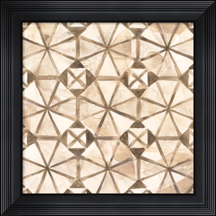 Framed Umber Tile IV Print