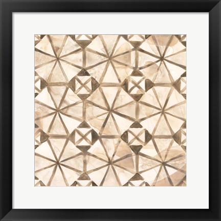 Framed Umber Tile IV Print