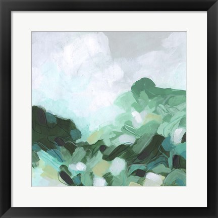 Framed Aqua Valley II Print