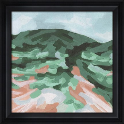 Framed Seafoam Hills I Print