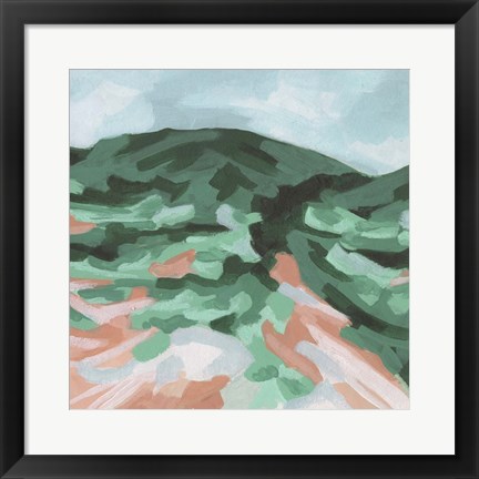 Framed Seafoam Hills I Print