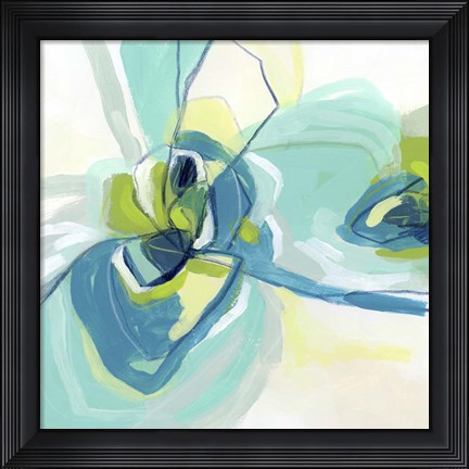 Framed Peacock Vortex II Print