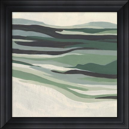 Framed Green Mesa I Print