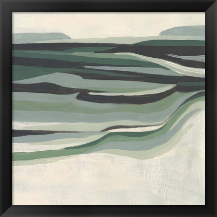 Framed Green Mesa II Print