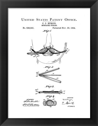 Framed Bath Time Patents II Print