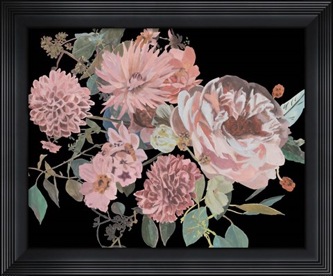 Framed Night Blooming Flowers I Print