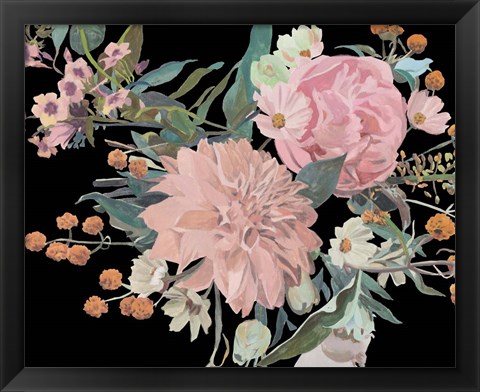 Framed Night Blooming Flowers II Print