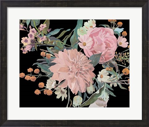 Framed Night Blooming Flowers II Print