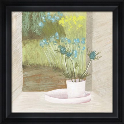 Framed Window Plants I Print