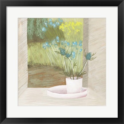 Framed Window Plants I Print