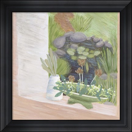 Framed Window Plants II Print