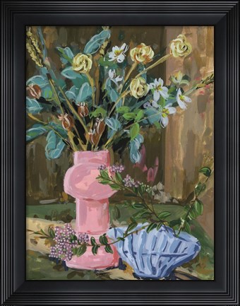 Framed Still Life Bouquet I Print
