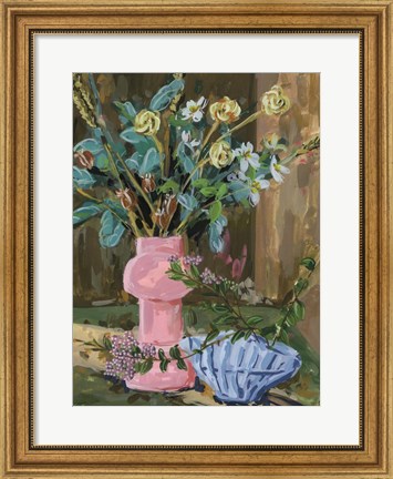 Framed Still Life Bouquet I Print