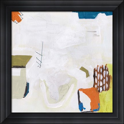 Framed Neon City Lights I Print