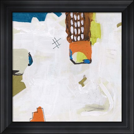 Framed Neon City Lights II Print