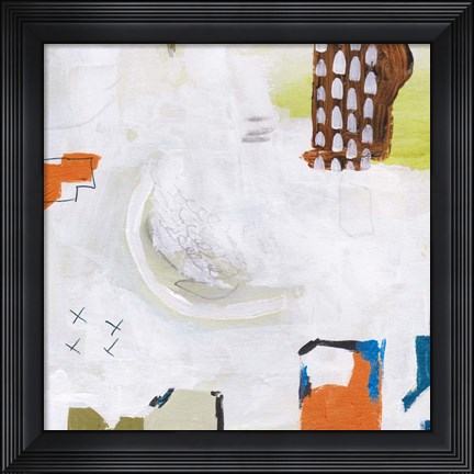 Framed Neon City Lights IV Print