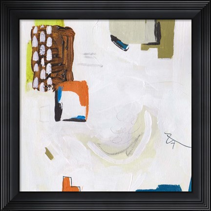 Framed Neon City Lights VI Print