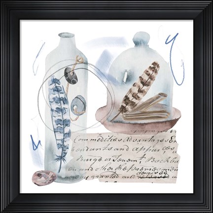 Framed Message in a Bottle I Print