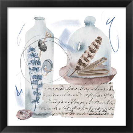 Framed Message in a Bottle I Print