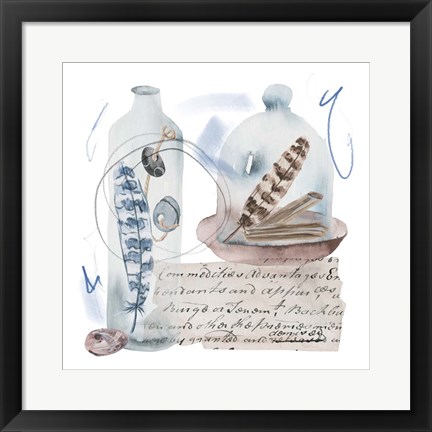 Framed Message in a Bottle I Print